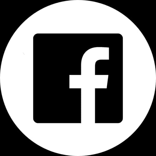 Facebook Icon White Circle PNG image