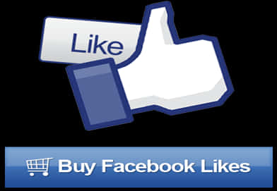 Facebook Like Button Advertisement PNG image