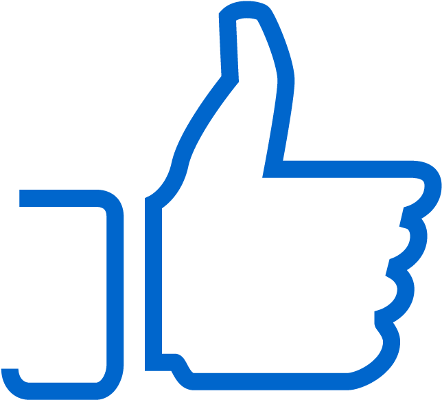 Facebook Like Icon Blue PNG image