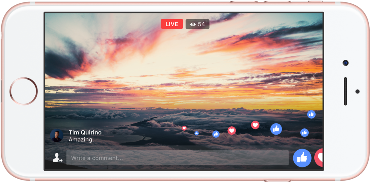 Facebook Live Sunset Stream PNG image