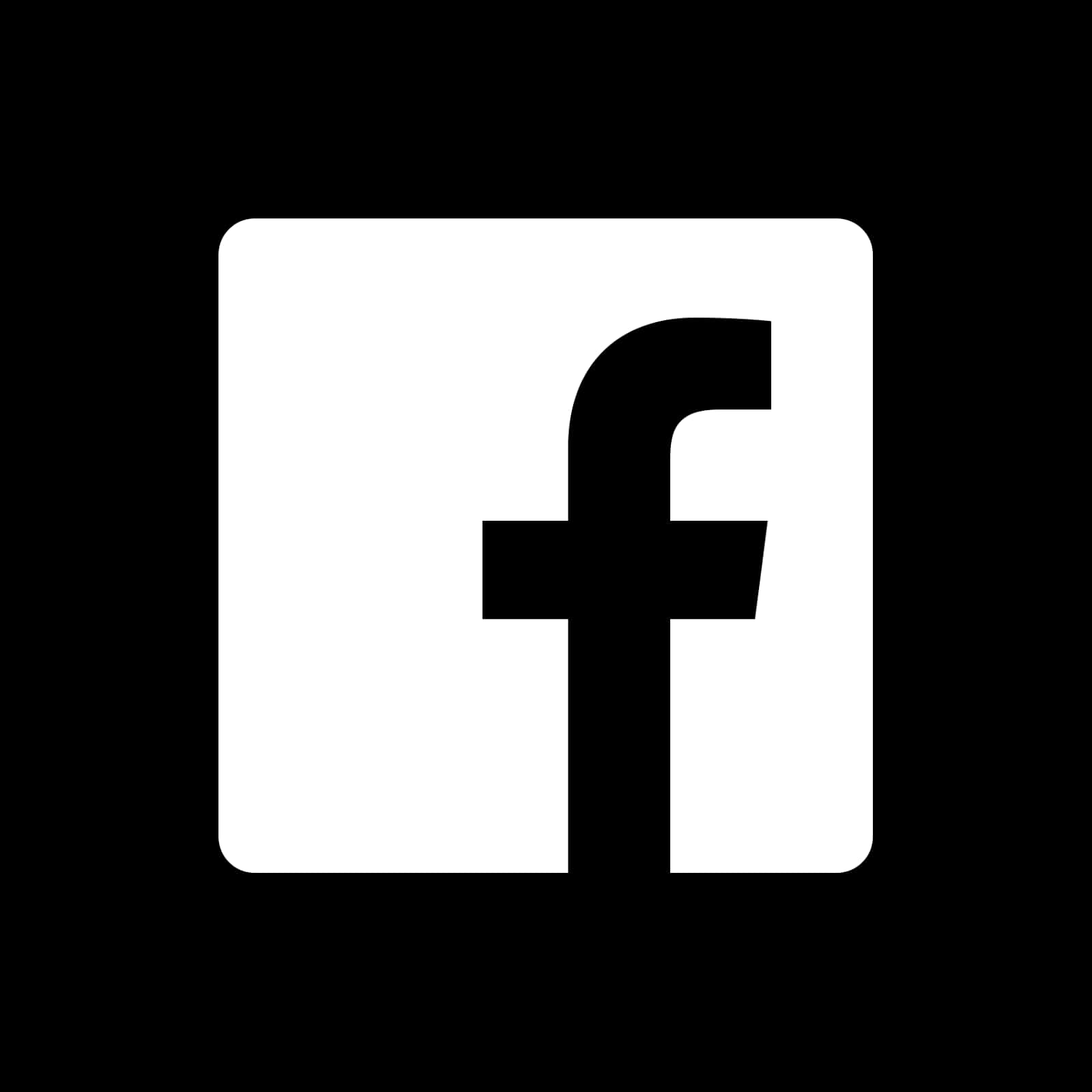 Facebook Logo Blackand White PNG image