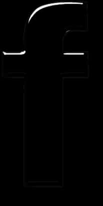 Facebook Logo Whiteon Black PNG image