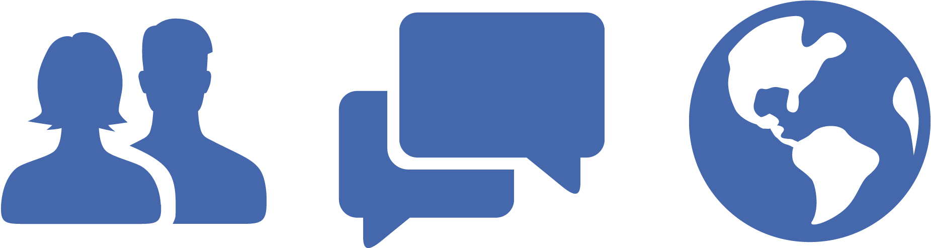 Facebook User Interaction Icons PNG image