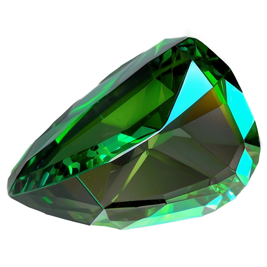 Faceted Peridot Jewel Png 95 PNG image