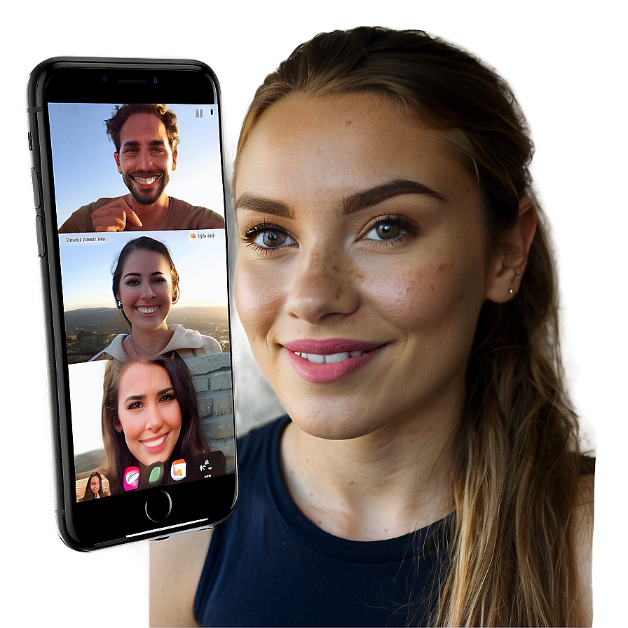 Facetime Call During Sunset Png Tbk37 PNG image