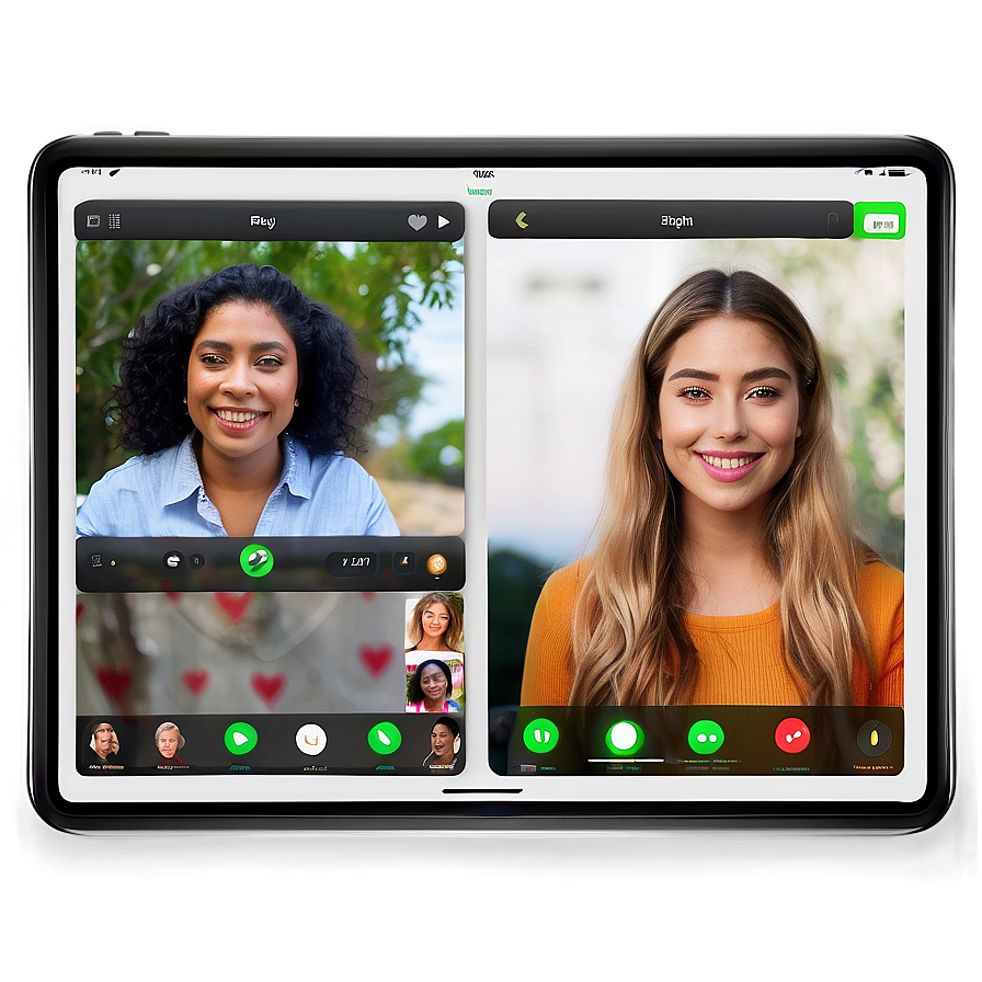 Facetime Call On Ipad Screen Png 12 PNG image