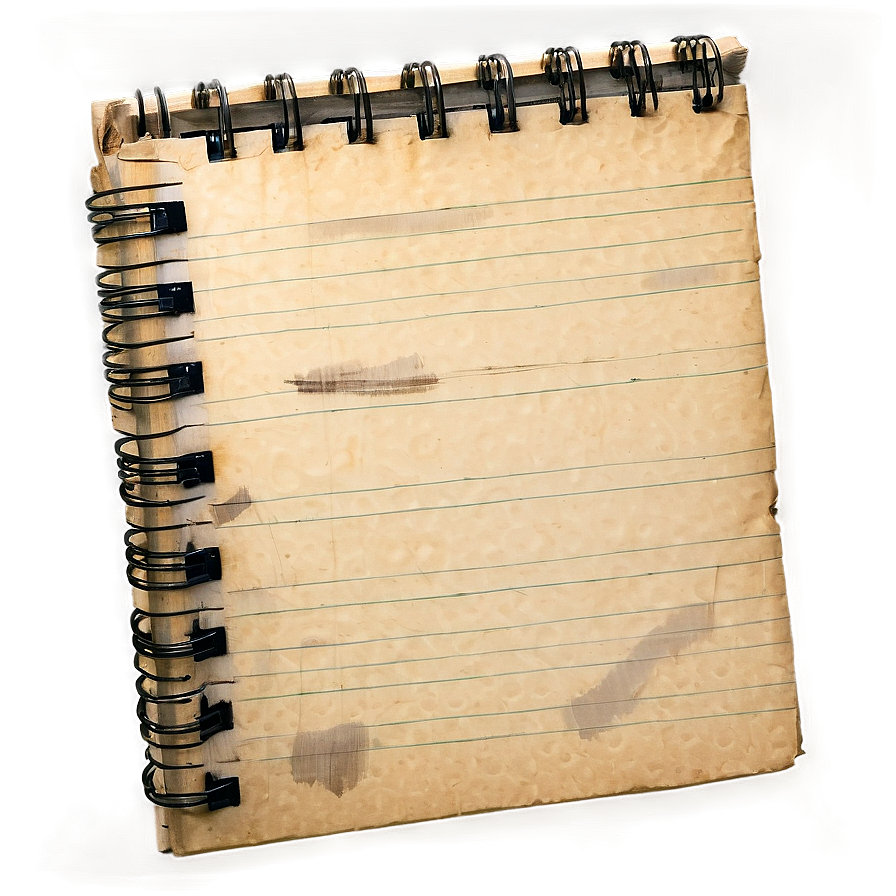 Faded Notebook Paper Png 24 PNG image
