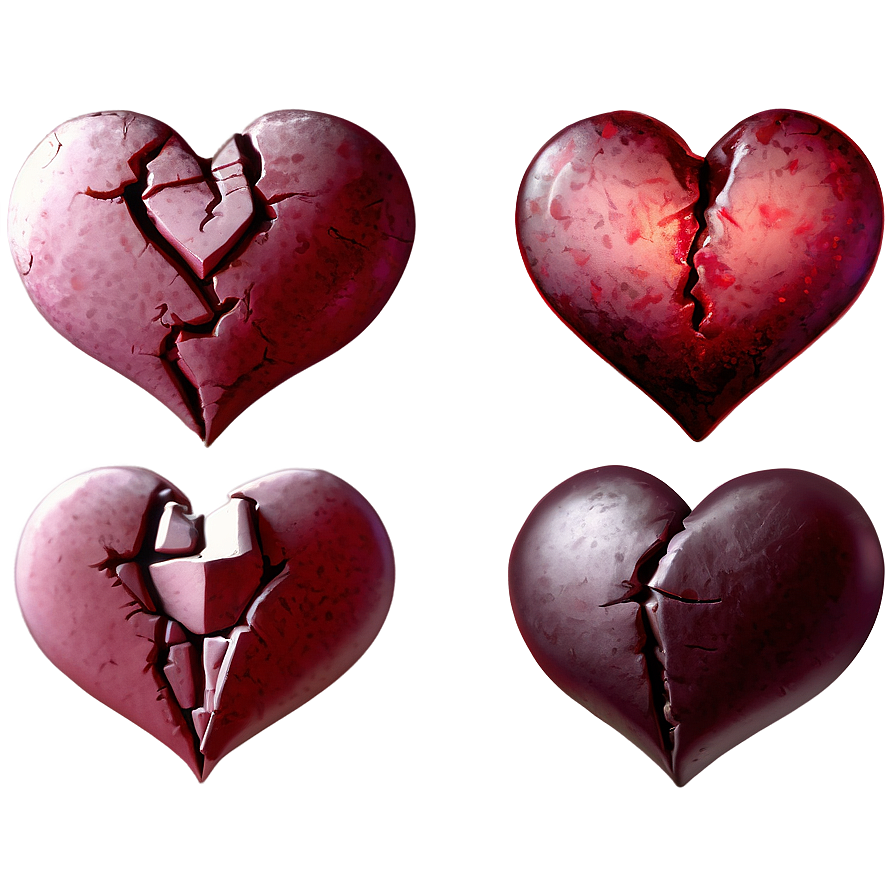 Fading Broken Heart Png 05212024 PNG image