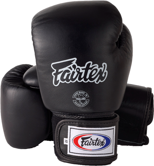 Fairtex Black Boxing Gloves PNG image