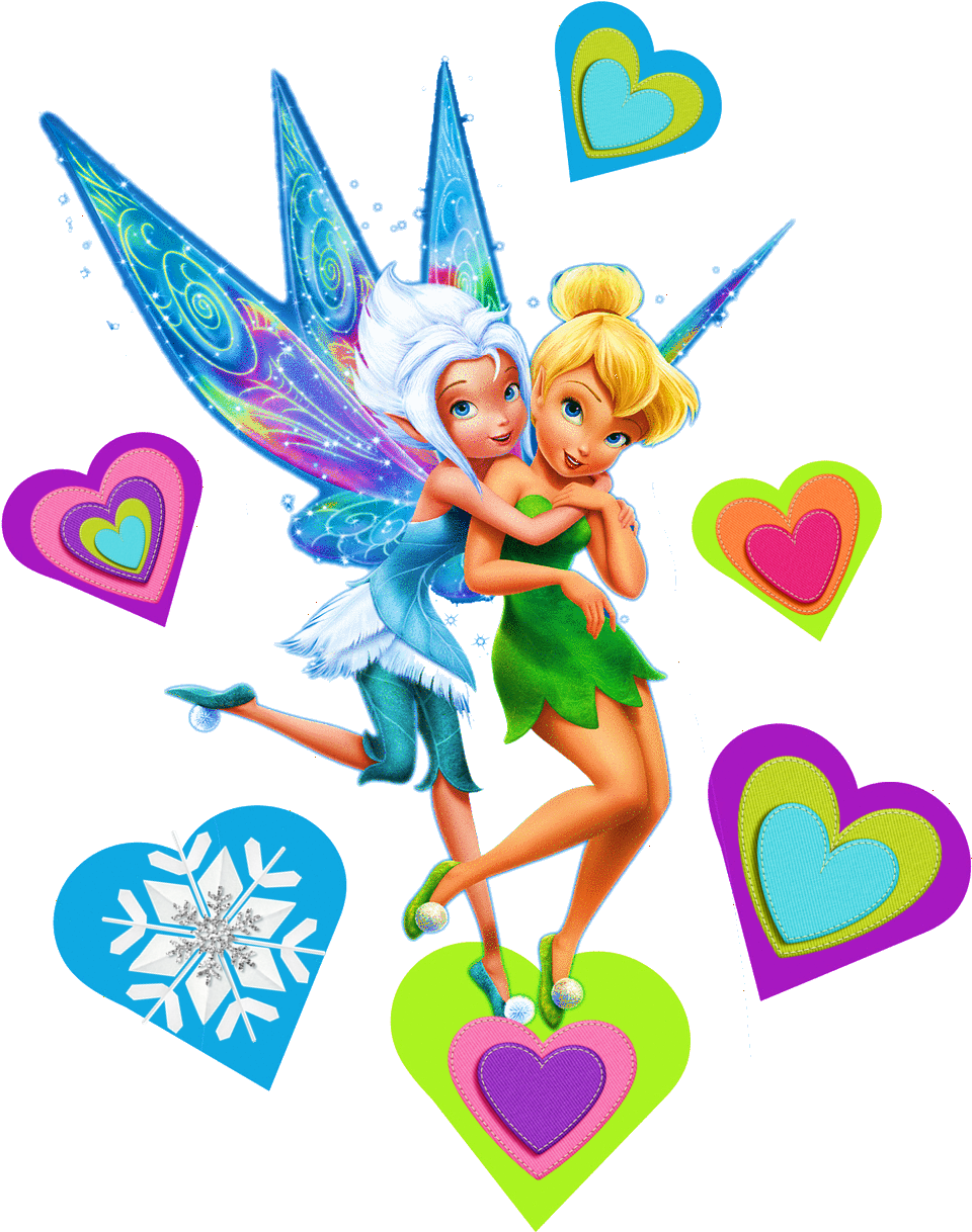 Fairy Friends Hugging PNG image