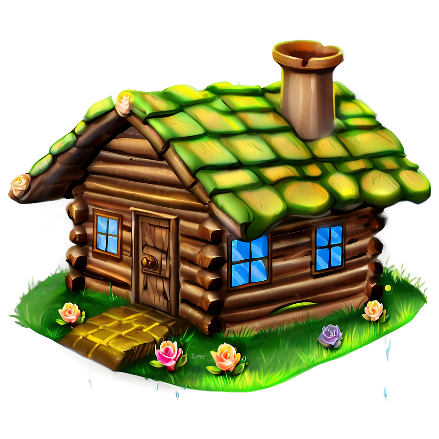 Fairy Tale Log Cabin Png Dht94 PNG image