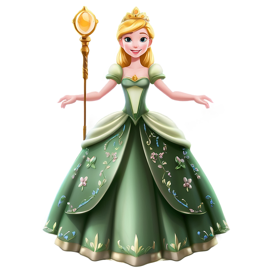 Fairy Tale Princess Cartoon Character Png Aij90 PNG image