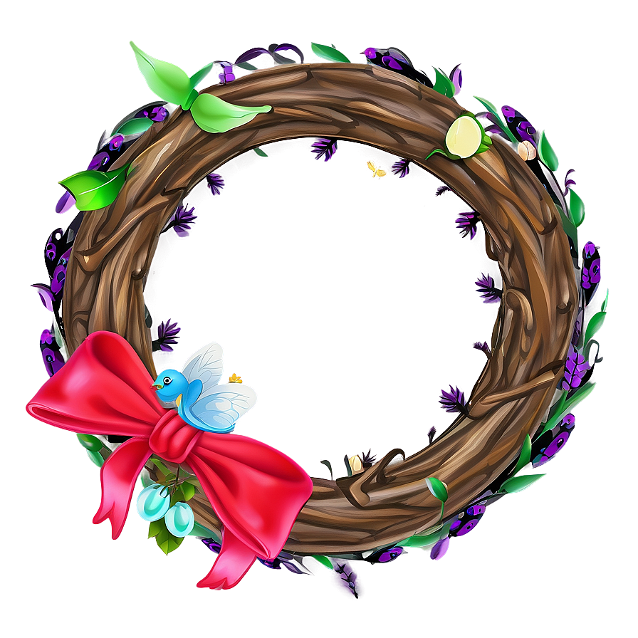 Fairy Tale Themed Wreath Png Tss PNG image