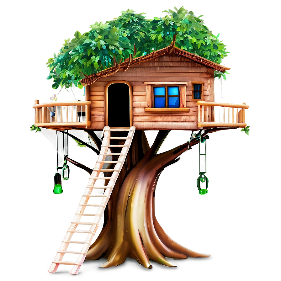 Fairy Tale Tree House Png 06282024 PNG image