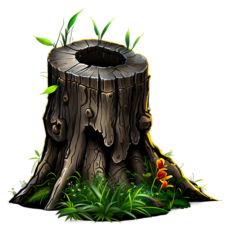 Fairy Tale Tree Stump Png Yjt66 PNG image