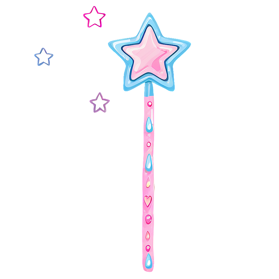 Fairy Wand With Stars Png 92 PNG image