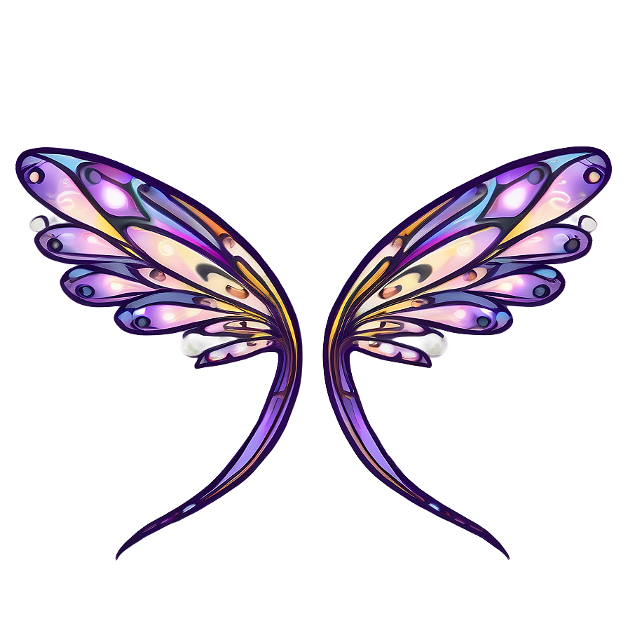 Fairy Wings With Elegant Designs Png Qpk88 PNG image