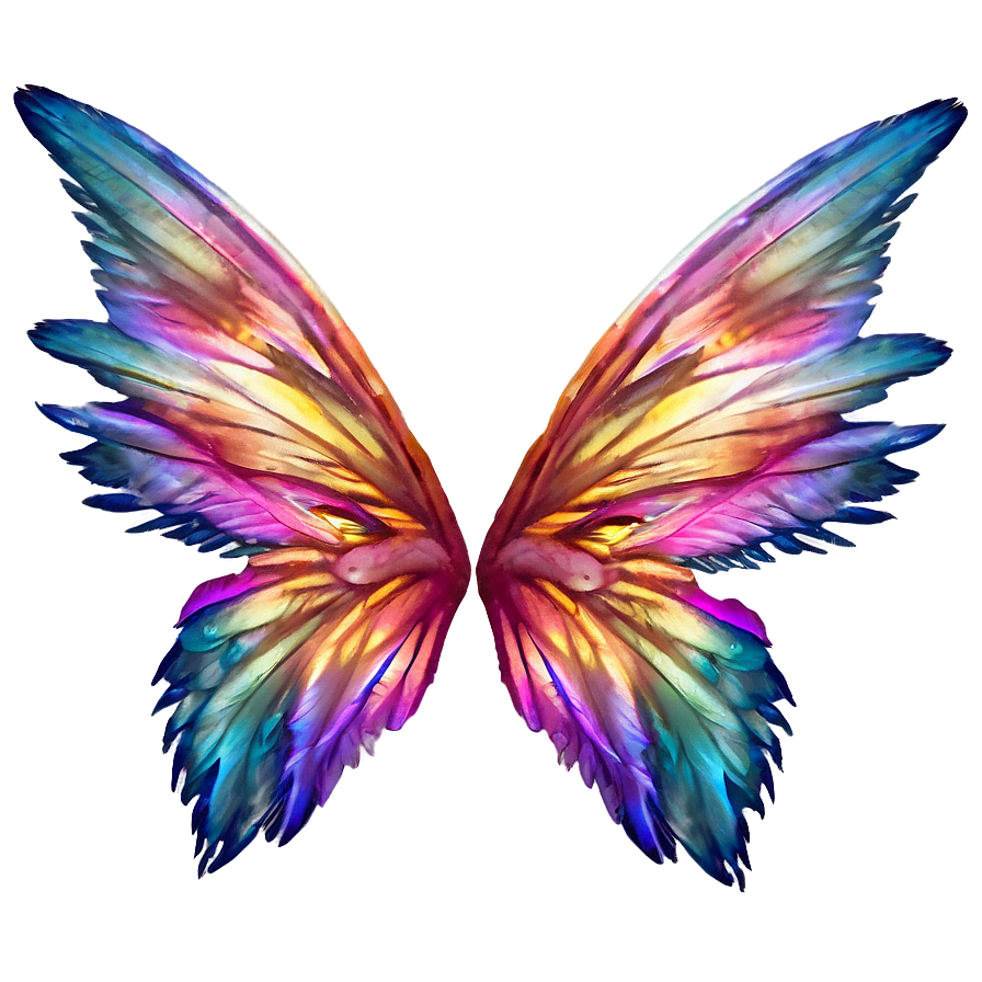 Fairy Wings With Feather Details Png 05252024 PNG image
