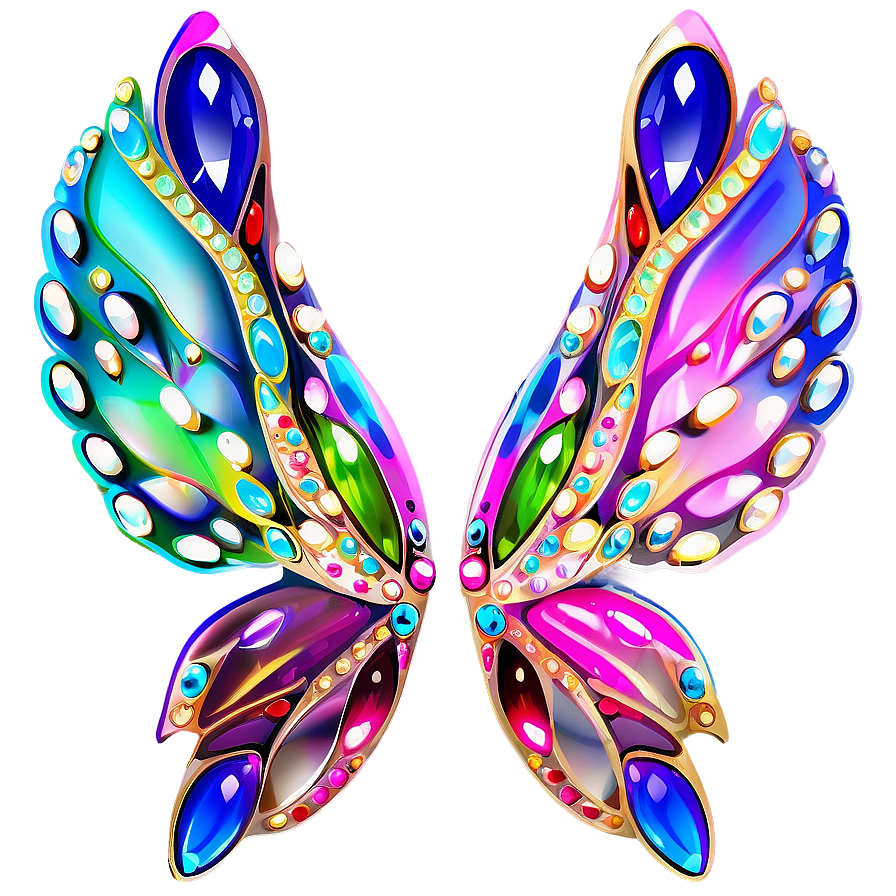 Fairy Wings With Jewels Png 18 PNG image