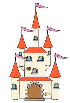 Fairytale Castle Illustration PNG image