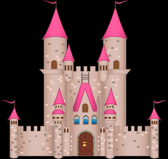 Fairytale Castle Illustration PNG image