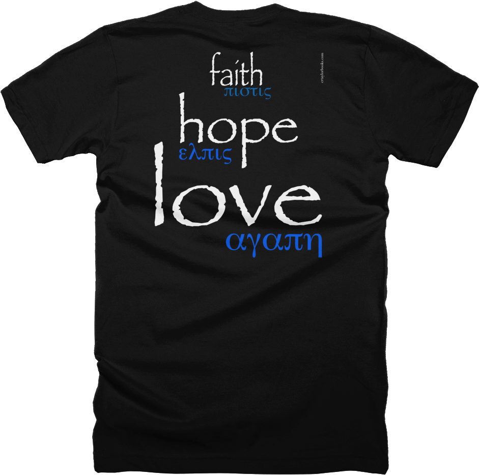 Faith Hope Love Tshirt Design PNG image
