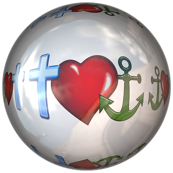 Faith Love Hope Symbols Sphere PNG image