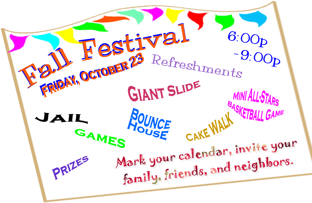 Fall Festival Event Poster PNG image