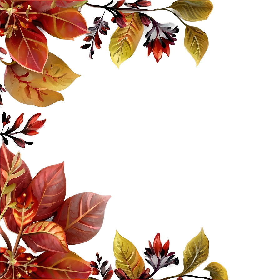 Fall Floral Fantasy Png 35 PNG image