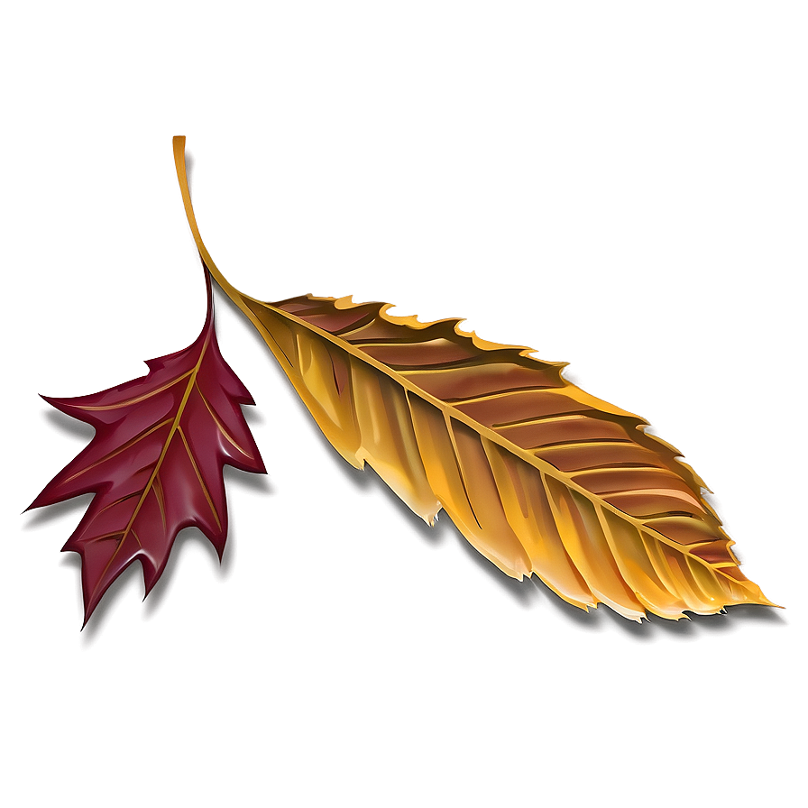 Fall Leaf With Shadow Png Jhc76 PNG image