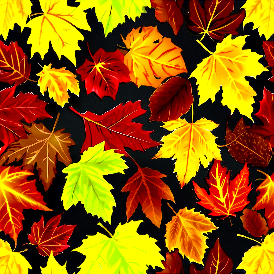 Fall Leaves Carpet Png 05042024 PNG image