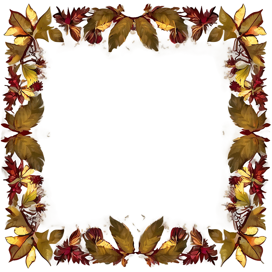 Fall Leaves Frame Png Agb PNG image