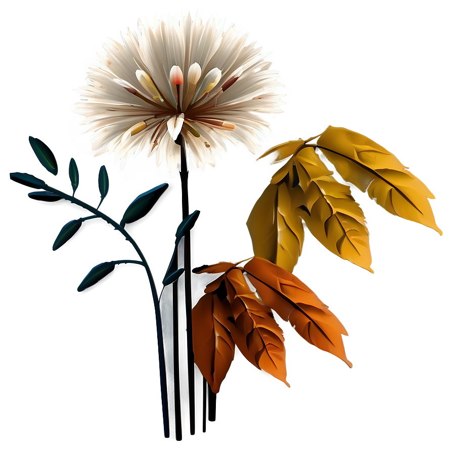 Fall Nature Flowers Png Leq35 PNG image