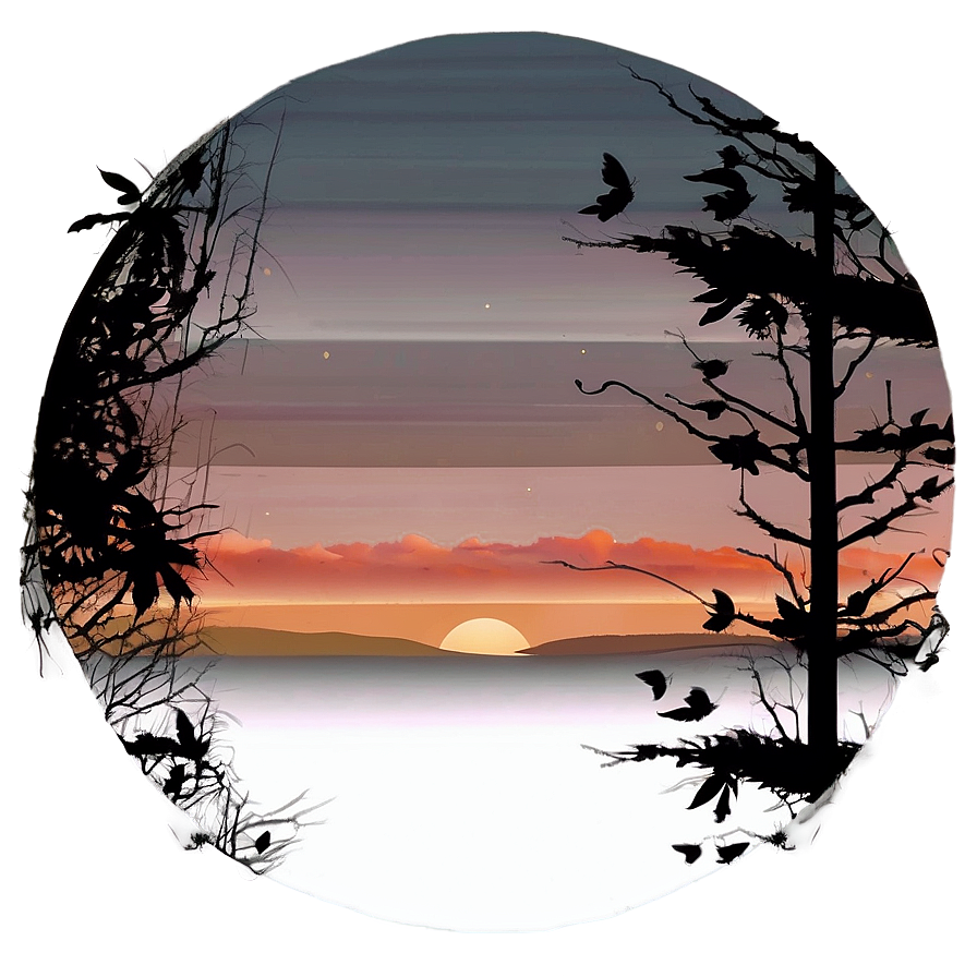 Fall Sunset Png Jff1 PNG image