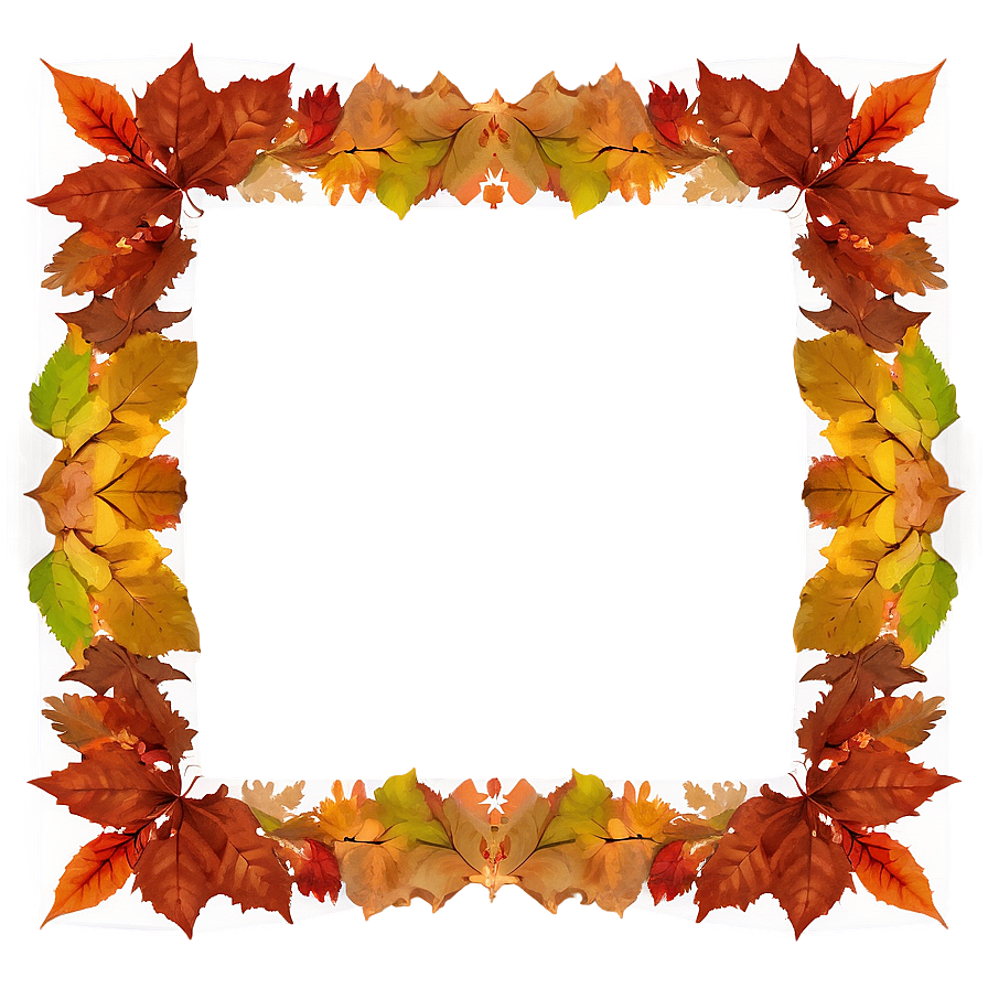 Fallen Leaves Frame Png Tws PNG image