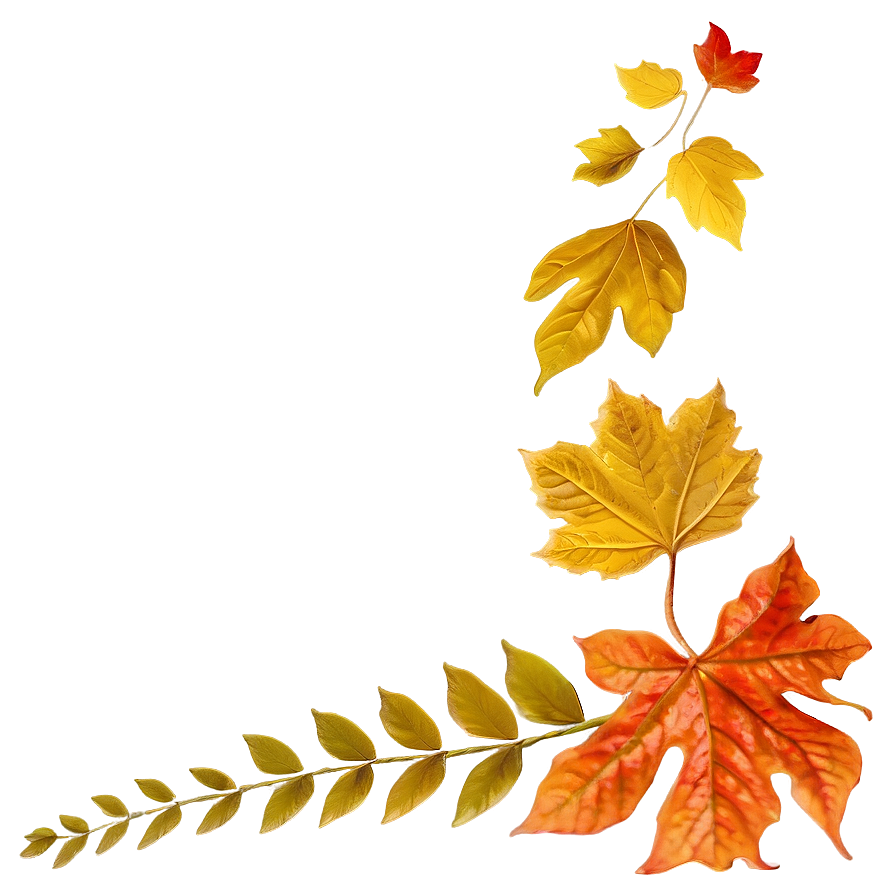 Falling Leaves A PNG image