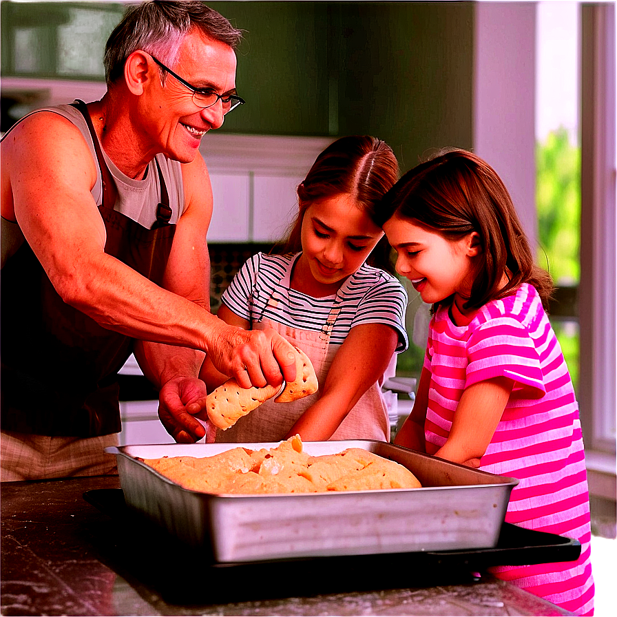 Family Baking Together Png Eic37 PNG image