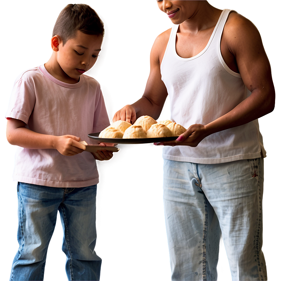 Family Baking Together Png Mht PNG image