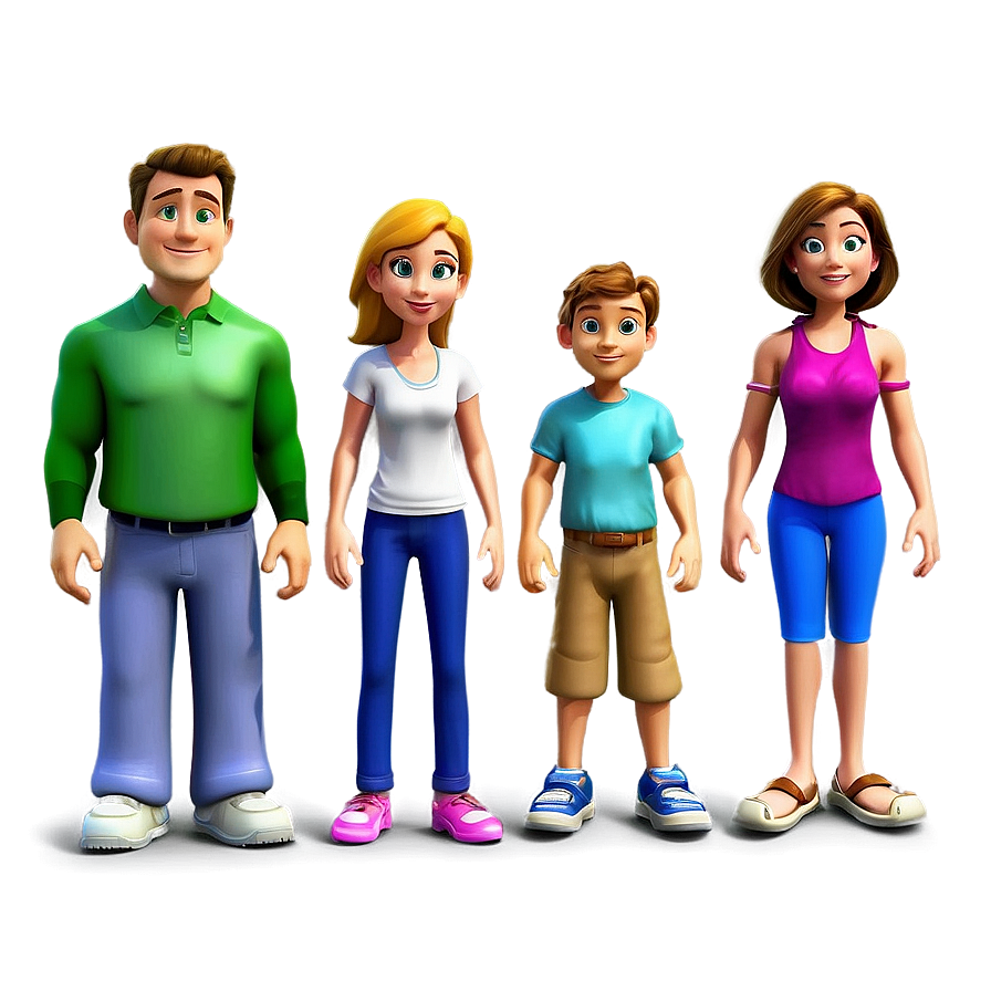 Family Cartoon Characters Png 91 PNG image