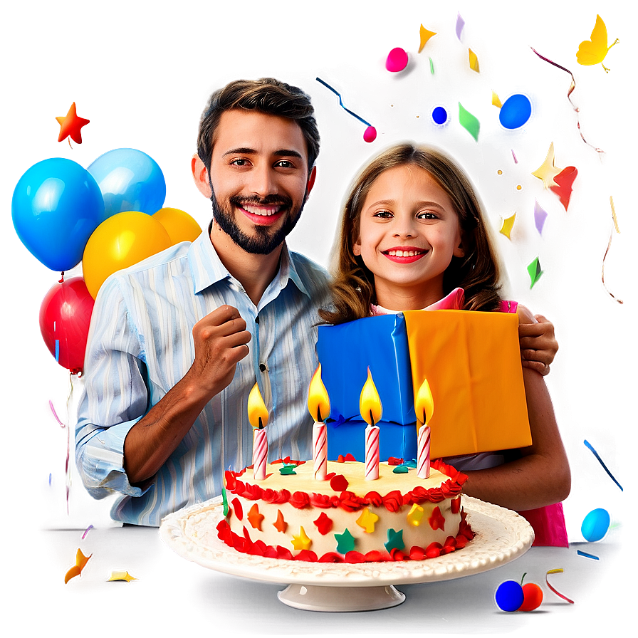 Family Celebrating Birthday Png 15 PNG image