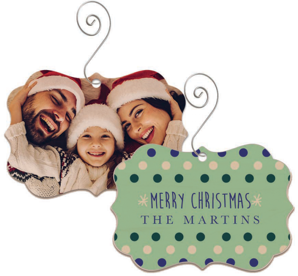 Family Christmas Ornament PNG image