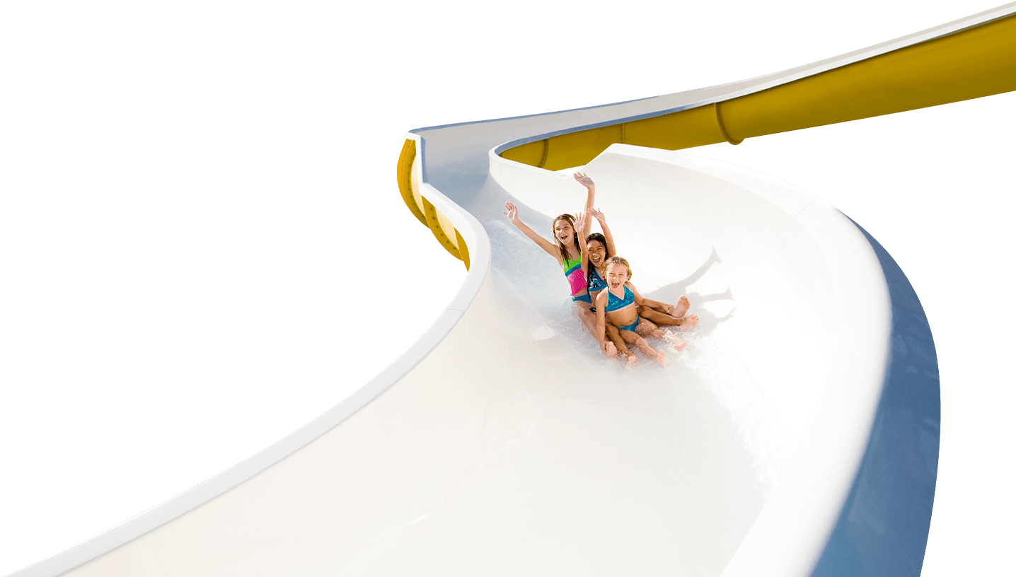 Family Fun Water Slide Adventure PNG image