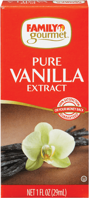 Family Gourmet Pure Vanilla Extract Product PNG image