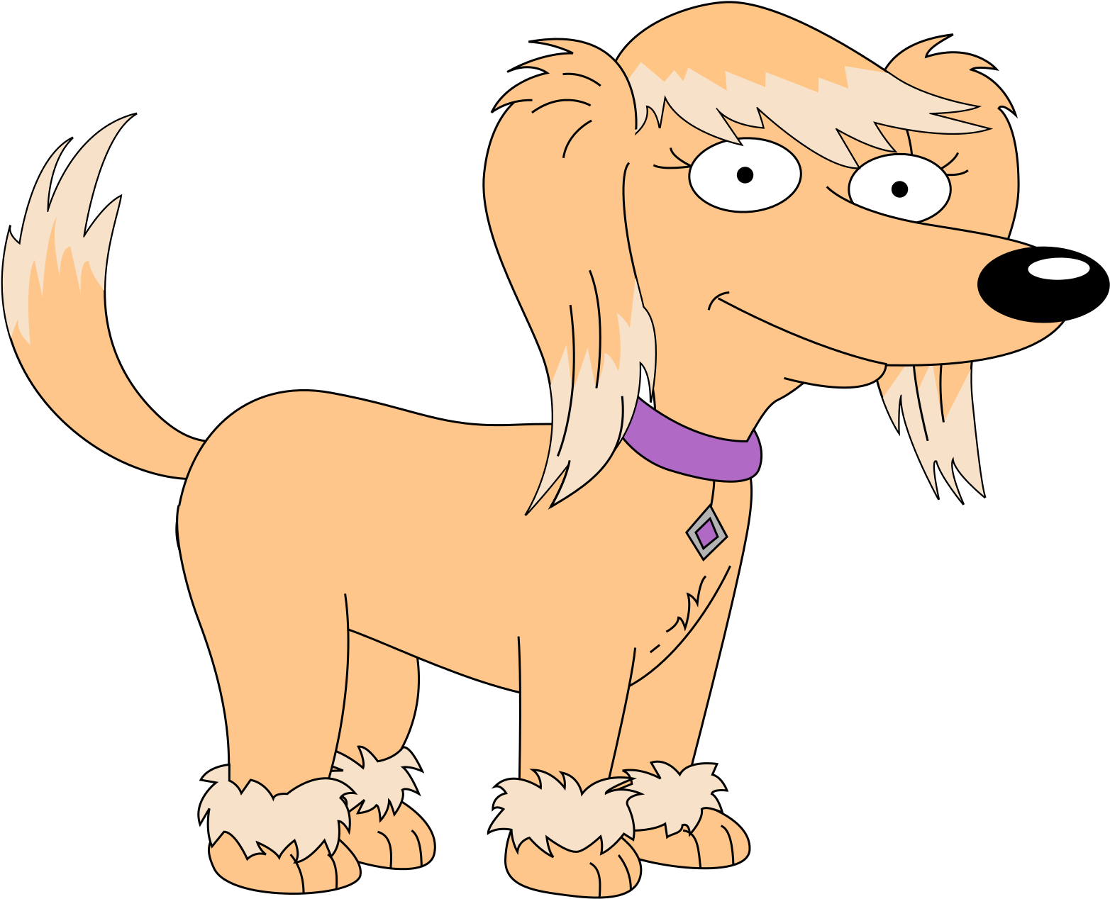 Family Guy Cartoon Dog PNG image