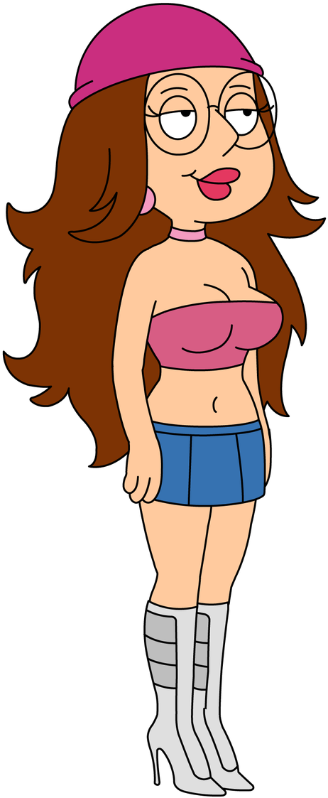 Family Guy Character Megin Pink Hatand Boots PNG image
