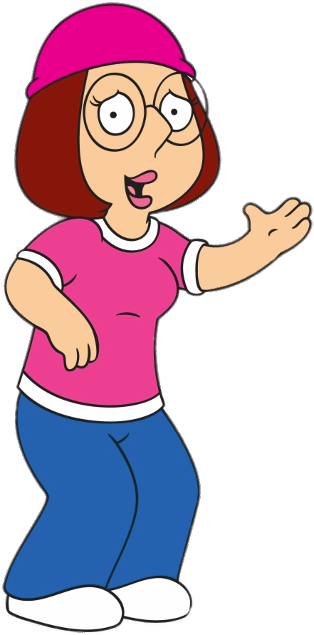 Family Guy Characterin Pink Hat PNG image