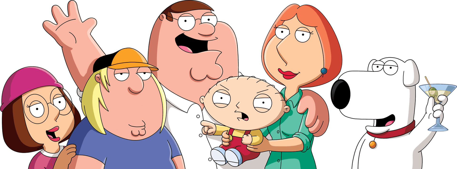 Family Guy Griffin Familyand Brian PNG image