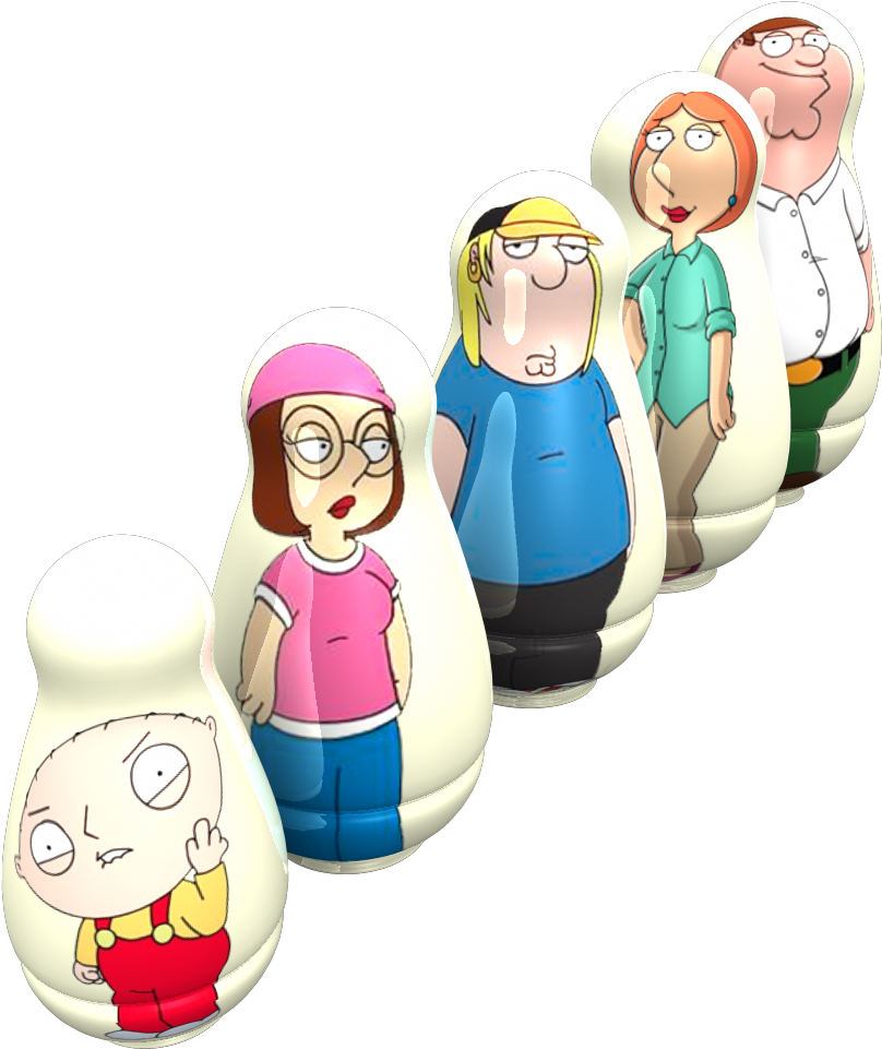 Family Guy Matryoshka Dolls PNG image