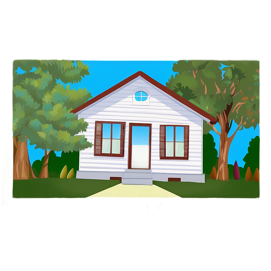 Family House Clipart Png Rtr PNG image