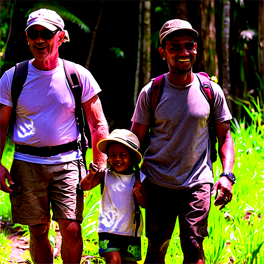 Family In Nature Hike Png Jcy5 PNG image